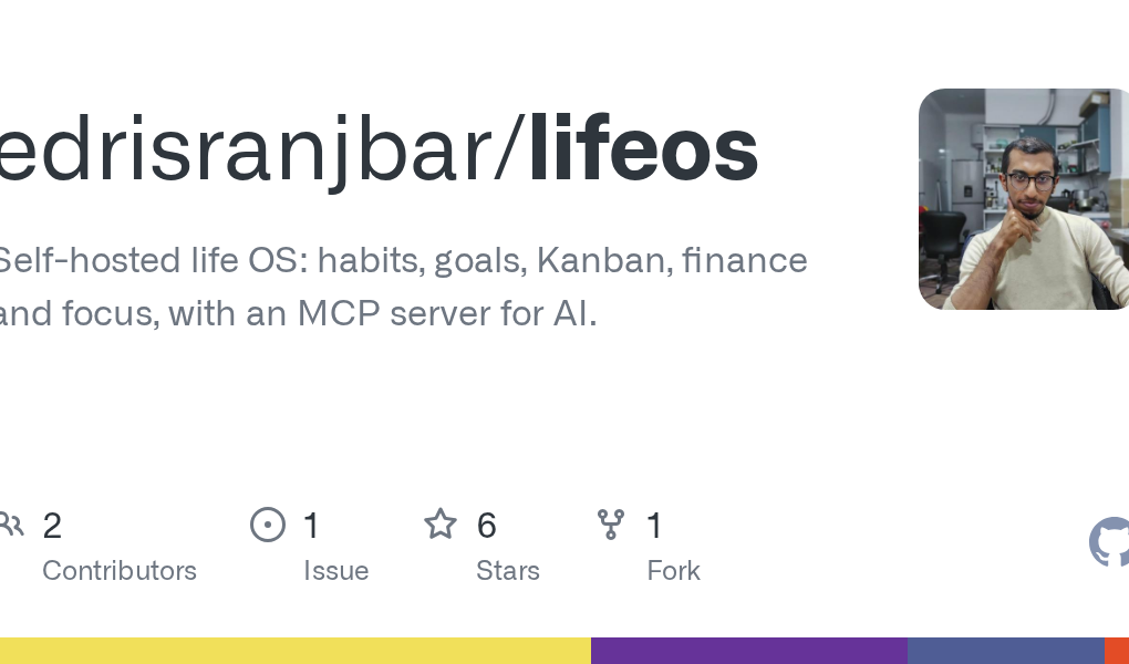 Descubre LifeOS: Un sistema operativo personalizable para mejorar hábitos, metas y finanzas con un servidor MCP para inteligencia artificial.