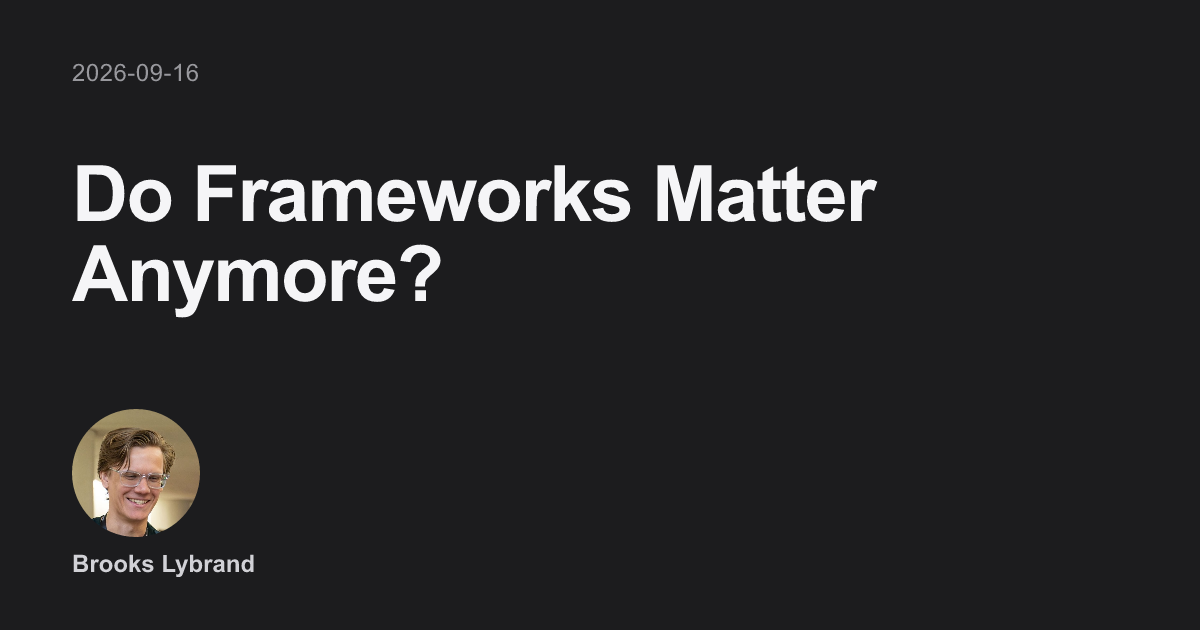 ¿Siguen siendo relevantes los frameworks en el desarrollo moderno?