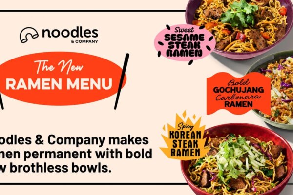 Un platillo atrae a 156,000 nuevos clientes a Noodles & Company y la cadena se prepara para una importante transformación.