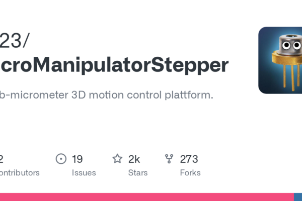 0x23/MicroManipulatorStepper: Plataforma de control de movimiento 3D submicrométrico en GitHub