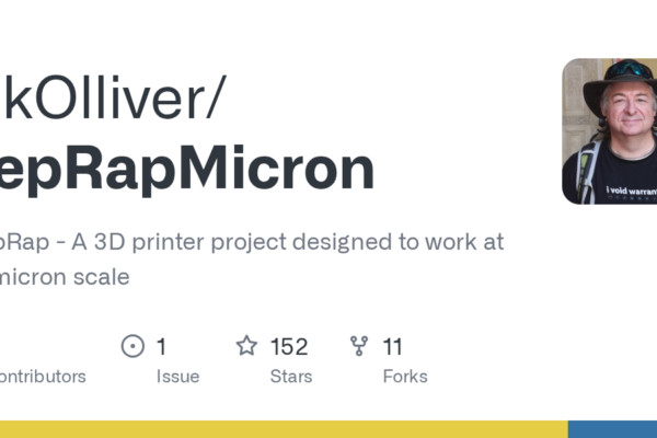 Descubre el innovador proyecto RepRapMicron de VikOlliver en GitHub para la impresión 3D.