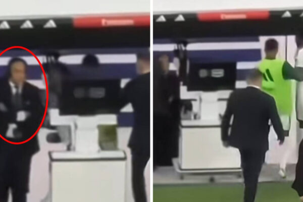 Vinicius agita las redes al empujar a un empleado de LaLiga rumbo al vestuario, dejando a Endrick sin palabras.