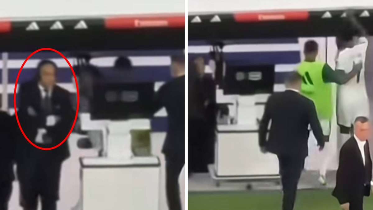 Vinicius agita las redes al empujar a un empleado de LaLiga rumbo al vestuario, dejando a Endrick sin palabras.