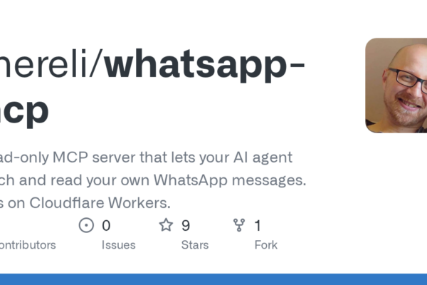 Implementa un servidor MCP de solo lectura en Cloudflare Workers para que tu agente de IA acceda y lea tus mensajes de WhatsApp.