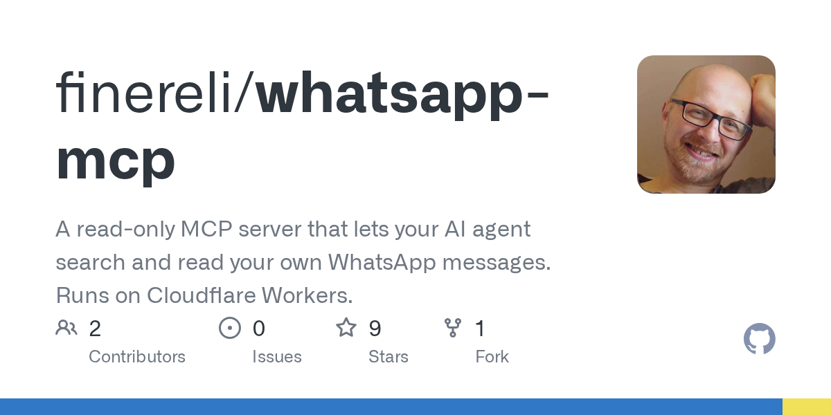 Implementa un servidor MCP de solo lectura en Cloudflare Workers para que tu agente de IA acceda y lea tus mensajes de WhatsApp.