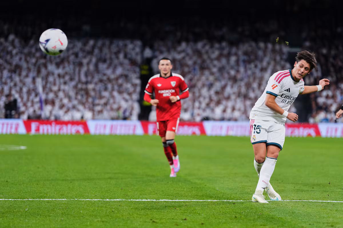 Arda Güler impulsa al Real Madrid a una victoria contundente sobre el Sevilla