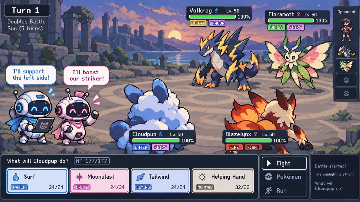 Coordinación de múltiples agentes en modelos de lenguaje para Pokémon