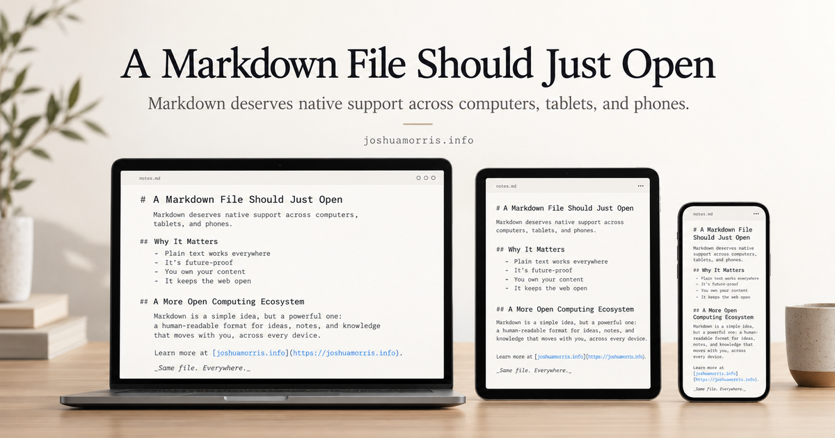 Un archivo Markdown debe abrirse sin complicaciones.