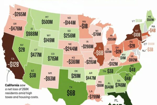 Las Nuevas Rutas de la Riqueza en Estados Unidos: ¿Hacia Dónde se Dirige el Capital?