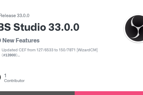 Lanzamiento de OBS Studio 33.0: Novedades y mejoras en la herramienta de streaming líder en GitHub