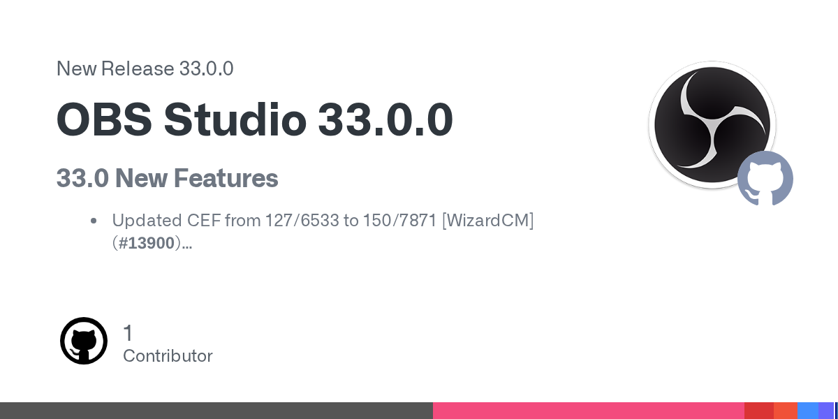 Lanzamiento de OBS Studio 33.0: Novedades y mejoras en la herramienta de streaming líder en GitHub