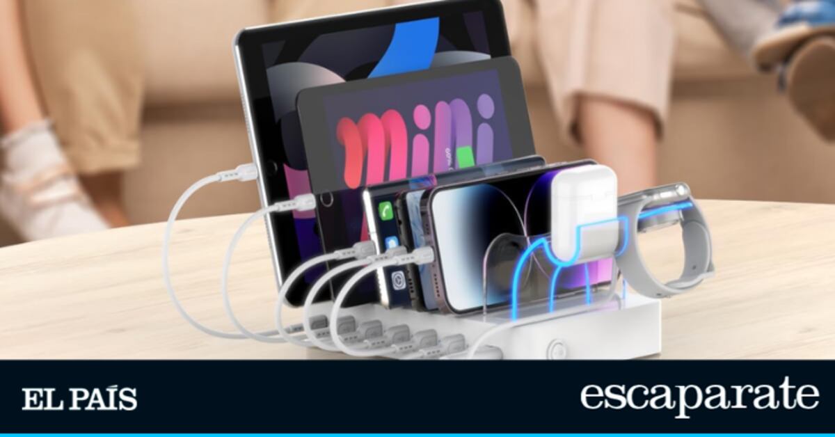 Organiza tu escritorio: la base de carga para seis dispositivos que elimina el desorden de cables