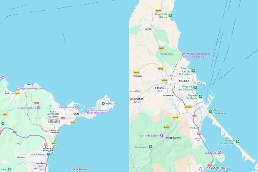 La Unión Europea avanza hacia sanciones a Google Maps por clasificar Ceuta y Melilla como “territorios en disputa” frente a Marruecos.