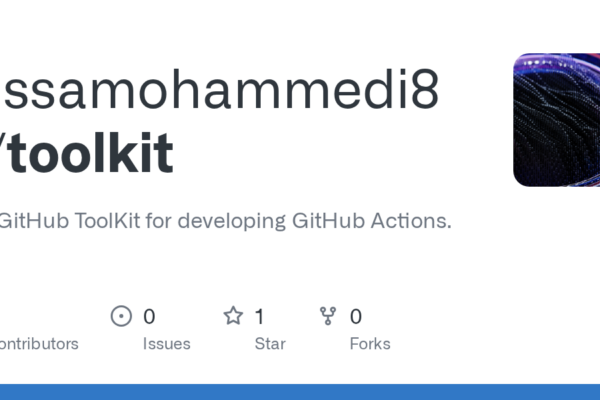Aissamohammedi88 presenta Toolkit: una herramienta esencial en GitHub para desarrollar acciones personalizadas.
