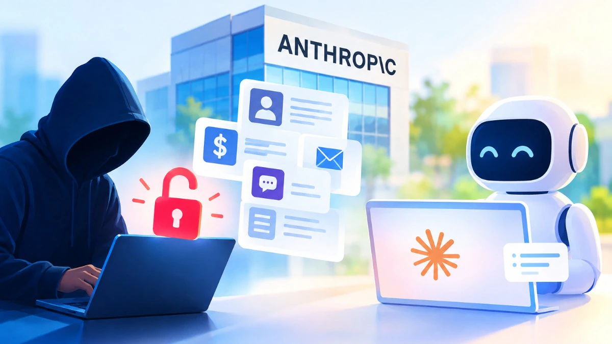 Startup de inteligencia artificial vulnera a Anthropic en 12 horas, accediendo a datos de empleados y mensajes internos.